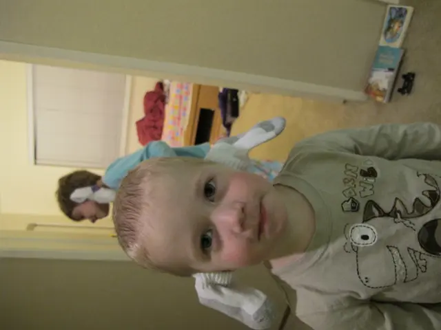 Six- and nine-year-old children donned diapers.