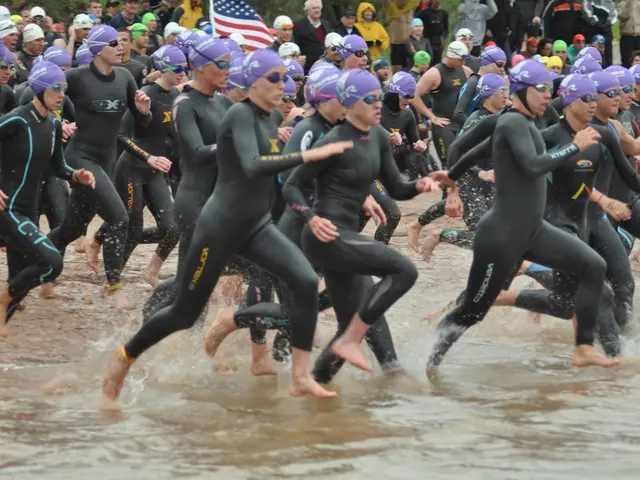 Struggling in the water heat's intensity dominates open water competition