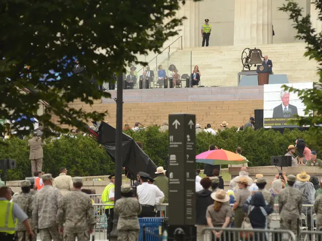 Employees at the Department of Veterans Affairs demonstrating nationwide against alterations...