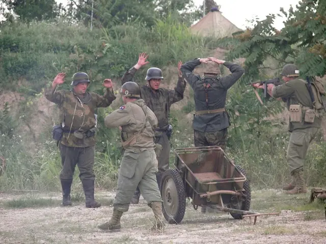 Medical professionals from the National Guard undergoing training in the vicinity of Valmiera